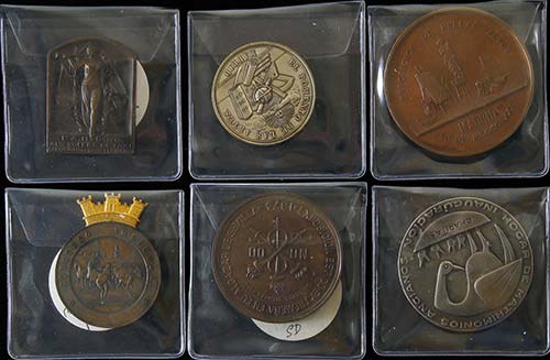 Lote 6 medallas. 1871, 1874, 1884, ... 