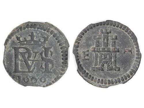 Philip IIII - 1 Maravedí. 1606. ... 