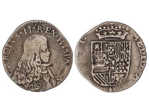 Charles II - 1/8 Felipe. (1676). ... 