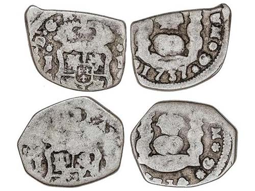 Philip V - Lote 2 monedas 1 Real. ... 