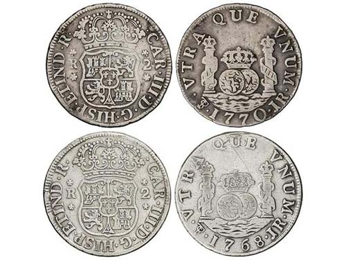 Charles III - Lote 2 monedas 2 ... 