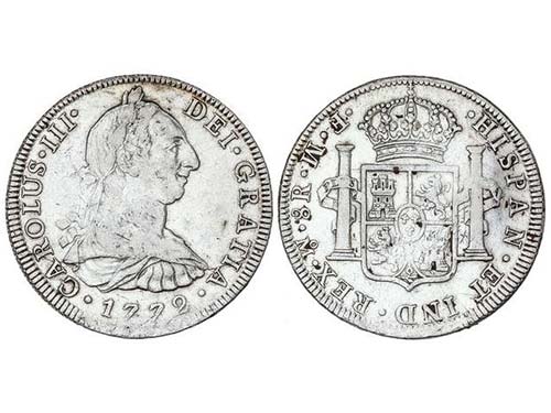 Charles III - 8 Reales. 1772. ... 