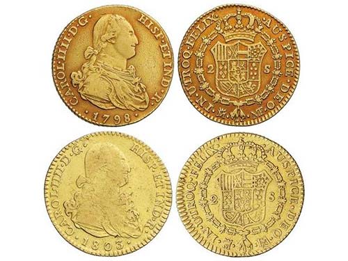 Charles IV - Lote 2 monedas 2 ... 