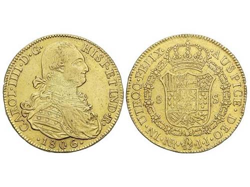 Charles IV - 8 Escudos. 1806. ... 