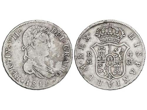 Ferdinand VII - 4 Reales. 1816. ... 