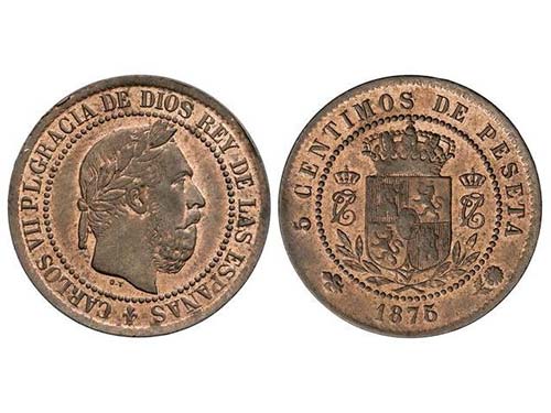 5 Céntimos. 1875. BRUSELAS. Gran ... 