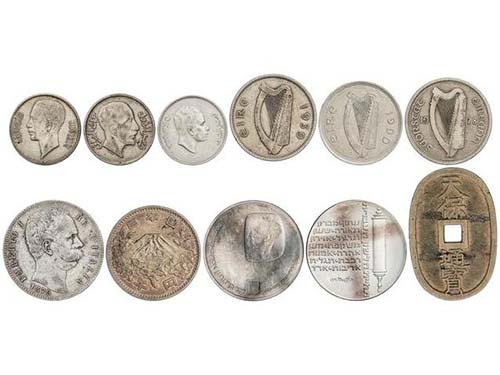 Lote 11 monedas. 1879 a 1990. ... 