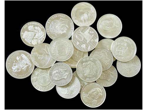 Lote 19 monedas. 1873 a 1976. ... 