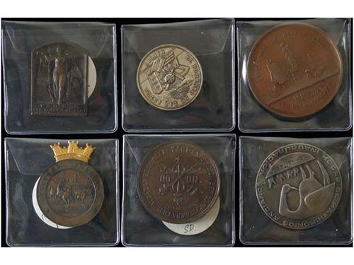 Lote 6 medallas. 1871, 1874, 1884, ... 