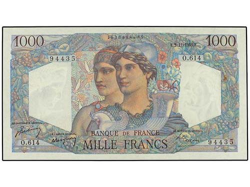 WORLD BANK NOTES - 1.000 Francos. ... 
