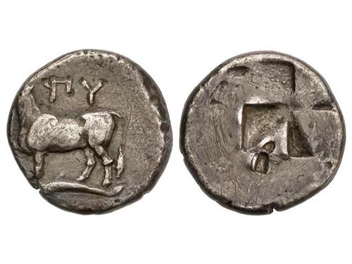 Dracma. 387-340 a.C. BIZANTION. ... 
