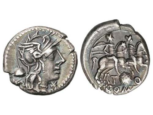 Republic - Denario. 126 a.C. ... 