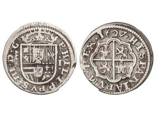 Philip IV - 1 Real. 1627. SEGOVIA. ... 