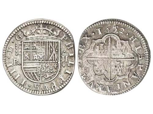 Philip IV - 2 Reales. 1652. ... 