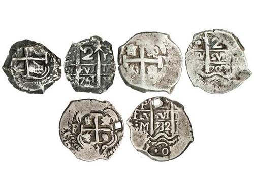 Philip V - Lote 3 monedas 2 ... 
