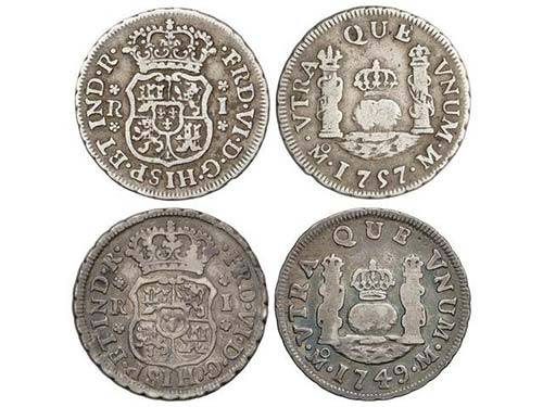 Ferdinand VI - Lote 2 monedas 1 ... 