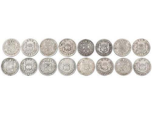 Ferdinand VI - Lote 8 monedas 2 ... 