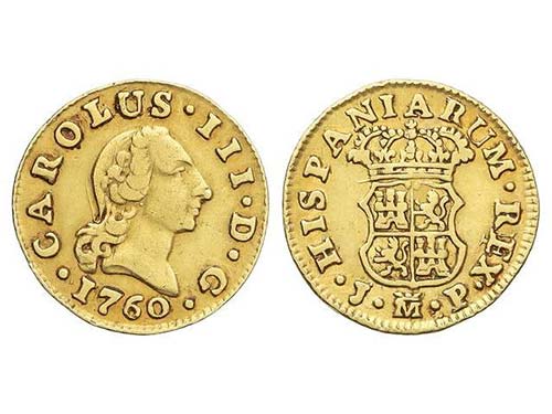 Charles III - 1/2 Escudo. 1760. ... 