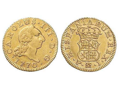 Charles III - 1/2 Escudo. 1770. ... 