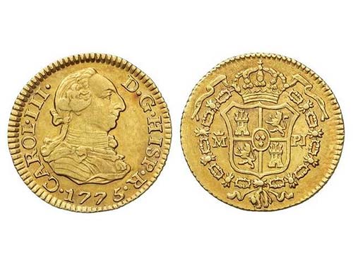Charles III - 1/2 Escudo. 1775/4. ... 