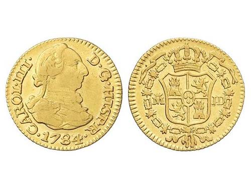 Charles III - 1/2 Escudo. 1784/3. ... 