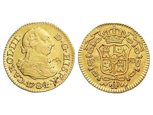 Charles III - 1/2 Escudo. 1784. ... 