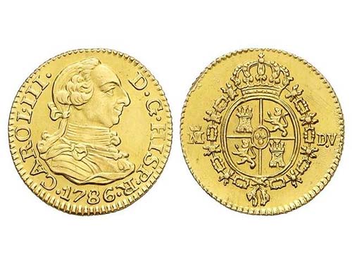 Charles III - 1/2 Escudo. 1786. ... 
