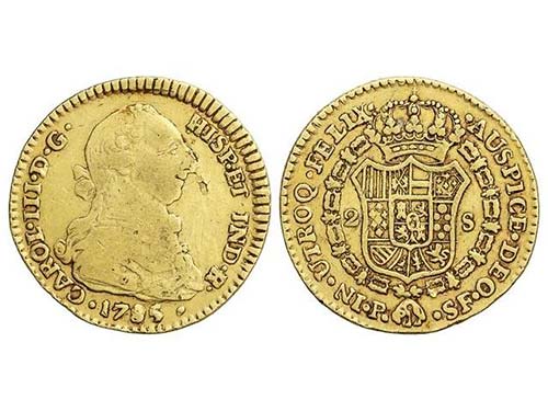 Charles III - 2 Escudos. 1785/4. ... 