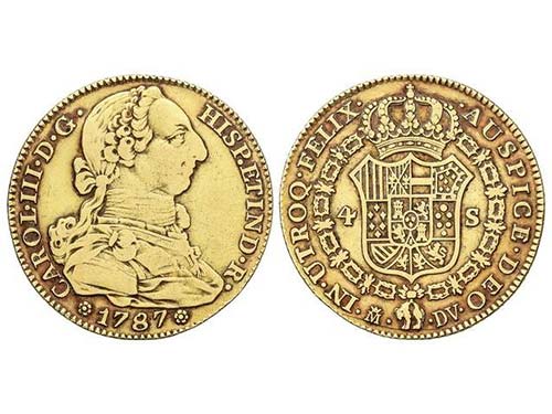 Charles III - 4 Escudos. 1787. ... 