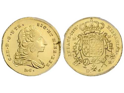 Charles III - 6 Ducados. 1753/2. ... 