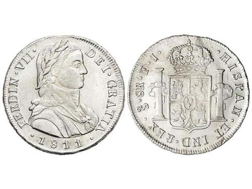 Ferdinand VII - 8 Reales. 1811. ... 