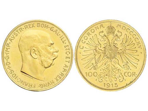 Austria - 100 Coronas. 1915. ... 