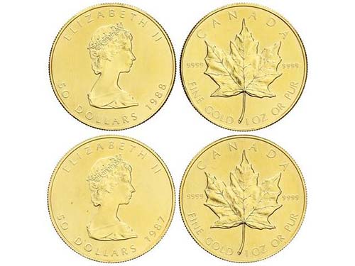 Canada - Lote 2 monedas 50 ... 