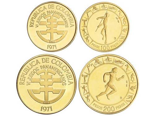 Colombia - Serie 2 monedas 100 y ... 