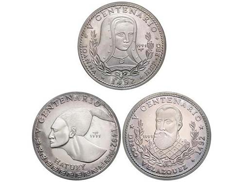 Cuba - Lote 3 monedas 50 Pesos. ... 