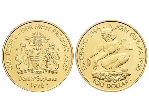 Guyana - 100 Dólares. 1966. 5,88 ... 