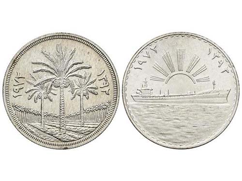 Irak - Lote 2 monedas 1 Dinar. ... 