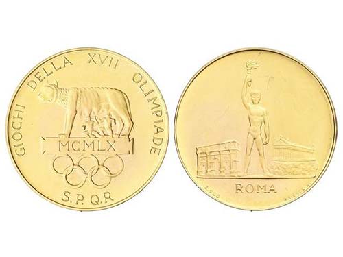 Italy - Medalla. 1960. OLIMPIADA ... 
