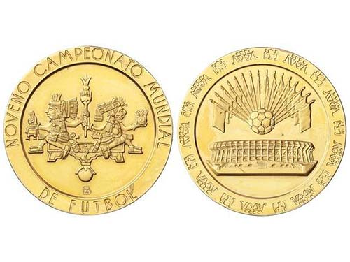 Mexico - Medalla. (1970). MUNDIAL ... 