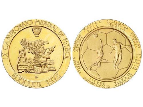 Mexico - Medalla. 1970. MUNDIAL ... 