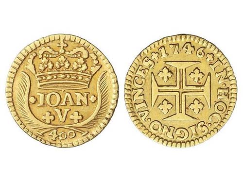 Portugal - 400 Reis. 1746. JUAN V. ... 