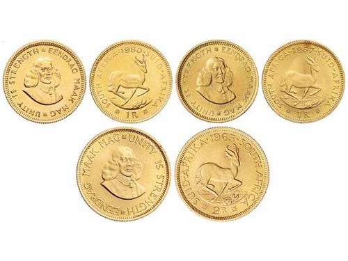 South Africa - Lote 3 monedas 1 ... 