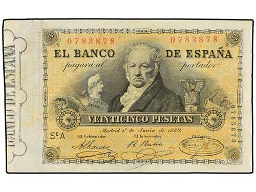 Spanish Banknotes - 25 Pesetas. 1 ... 