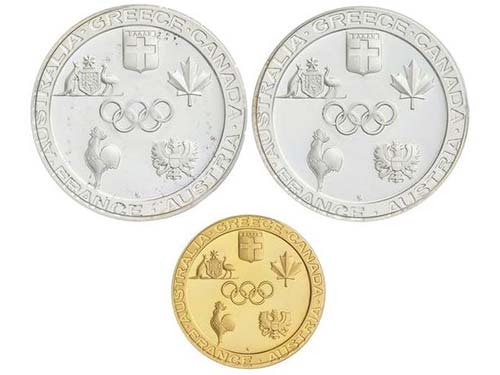 Set 3 Medallas. 1896-1996. ... 