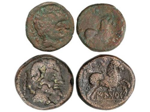 Lote 2 monedas Semis y As. 120-20 ... 