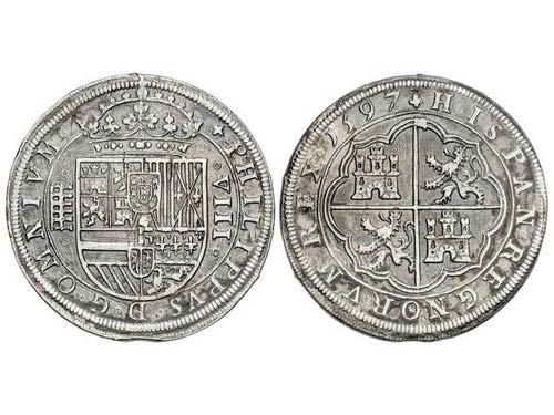 Philip II - 8 Reales. 1597. ... 