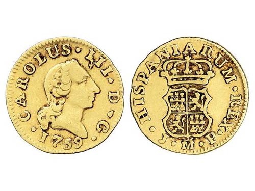 Charles III - 1/2 Escudo. 1759. ... 