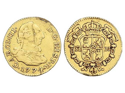 Charles III - 1/2 Escudo. 1774. ... 