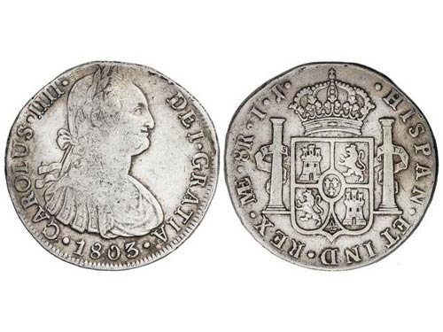 Charles IV - 8 Reales. 1803. LIMA. ... 