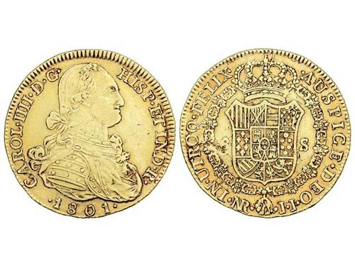 Charles IV - 8 Escudos. 1801. ... 
